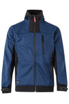 Softshell invernale Bicolor con cappuccio Blu